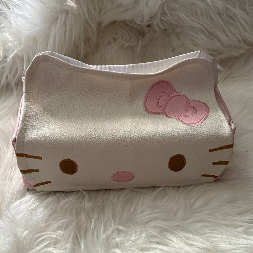Hello Kitty Pink and White Tissue Box